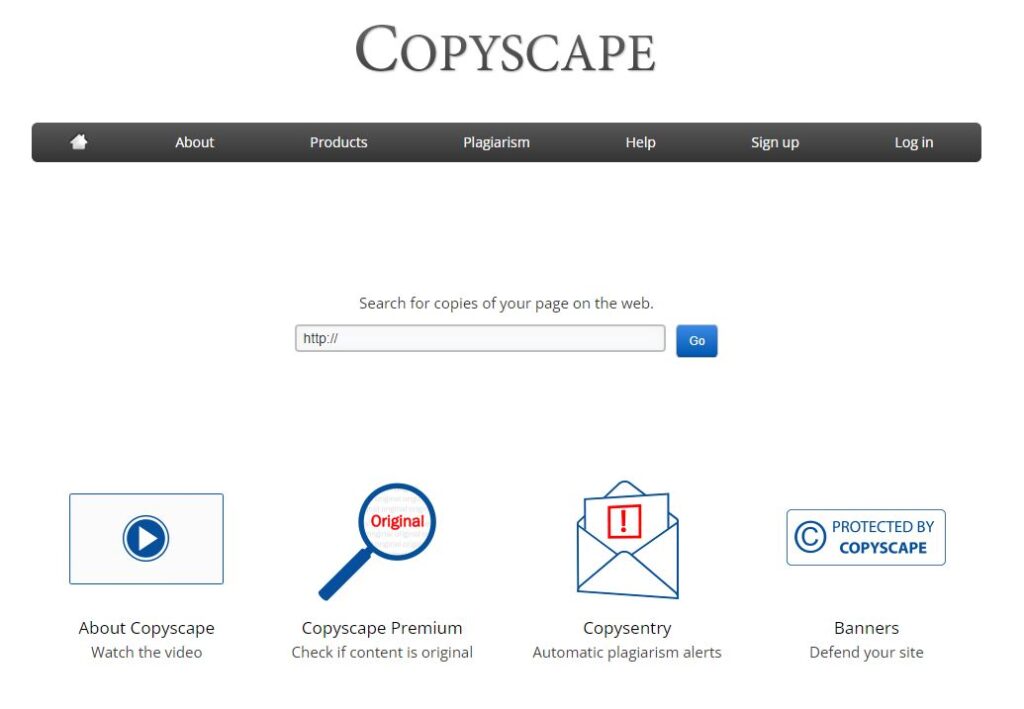 Nutze Copyscape um Duplicate Content zu finden